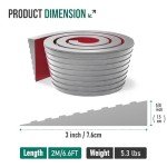 Self-Adhesive Rubber Threshold Ramp for Wheelchairs