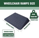 Vilmon 2" Heavy Duty Rubber Wheelchair Ramp