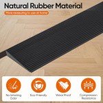 Non-Slip Rubber Threshold Ramp for Wheelchairs and Scooters