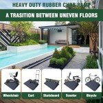 Vilmon 2" Heavy Duty Rubber Wheelchair Ramp