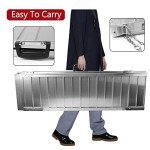 Portable 4ft Non-Skid Wheelchair Ramp for Mobility