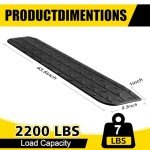 VILBLE 1" Rubber Anti-Slip Door Threshold Ramps