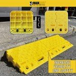 Portable Interlocking Plastic Curb Threshold Ramps Set