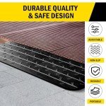 VILBLE 1" Rubber Anti-Slip Door Threshold Ramps