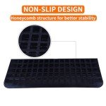 3" Rise Rubber Threshold Ramp for Wheelchairs