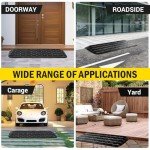 VILBLE 1" Rubber Anti-Slip Door Threshold Ramps