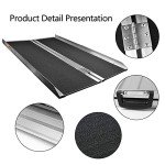 4ft Portable Aluminum Wheelchair Ramp with Grip Surface