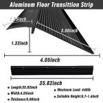 Aluminum Threshold Strip Set for Doorways (2pcs)