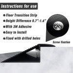 Aluminum Threshold Strip Set for Doorways (2pcs)