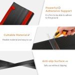 Boiarc 1" Rise Non-Slip Rubber Wheelchair Ramp