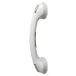 Safe-er-Grip Changing Lifestyles Suction Cup Grab Bars For Bathtubs & Showers; Safety Bathroom Assist Handle, White & Grey, 16 Inches