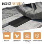 Boiarc 1" Rise Non-Slip Rubber Wheelchair Ramp