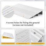 IRONMAX Adjustable Aluminum Door Ramp for Wheelchairs