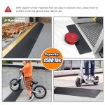 Ruedamann Non-Slip Rubber Wheelchair Ramp 35.4