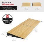 Ruedamann 2" Aluminum Wheelchair Threshold Ramp