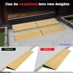 Ruedamann 2" Aluminum Wheelchair Threshold Ramp