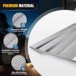 Portable Aluminum Wheelchair Threshold Ramp 1" Rise