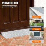 2" Aluminum Doorway Ramp for Wheelchairs