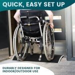 Nuvium Aluminum Wheelchair Ramp with Detachable Supports