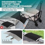 Nuvium Aluminum Wheelchair Ramp with Detachable Supports