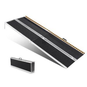 VEVOR 8 ft Portable Aluminum Wheelchair Ramp