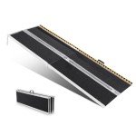 VEVOR 8 ft Portable Aluminum Wheelchair Ramp