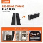 VEVOR 8 ft Portable Aluminum Wheelchair Ramp