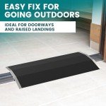 Nuvium Aluminum Wheelchair Ramp with Detachable Supports