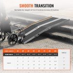 VEVOR 8 ft Portable Aluminum Wheelchair Ramp