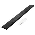 Solid Rubber Threshold Ramp for Wheelchairs, 2.5 cm