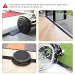 Solid Rubber Threshold Ramp for Wheelchairs, 2.5 cm