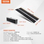 VEVOR 8 ft Portable Aluminum Wheelchair Ramp