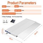 Aluminium Wheelchair Ramp - Portable and Non-Slip