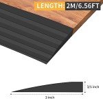 Non-Slip Rubber Door Threshold Ramp for Wheelchairs