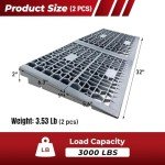 Portable 2-Inch Detachable Wheelchair Ramps - 2 Pack