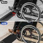 1" Rise Solid Rubber Wheelchair Threshold Ramp
