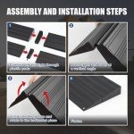 Aluminum 2-Inch Rise Wheelchair Threshold Ramp