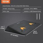 VEVOR Rubber Threshold Ramp for Wheelchairs, 3.5" Rise
