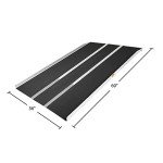 Aluminum Threshold Ramp - 10" High, 5' Long