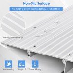 Adjustable 5" Door Threshold Ramp for Wheelchairs