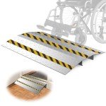 Metal Door Threshold Ramp for Wheelchairs and Scooters