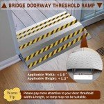 Metal Door Threshold Ramp for Wheelchairs and Scooters