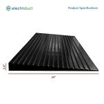 Non-Slip Rubber Wheelchair Ramp for Accessibility