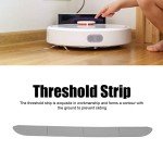 4Pcs Rubber Wheelchair Ramp Threshold Protectors (Gray)