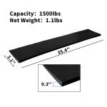 CINNYE Heavy-Duty Rubber Wheelchair Ramp, Non-Slip