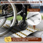 Metal Door Threshold Ramp for Wheelchairs and Scooters