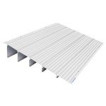Adjustable 5" Portable Aluminum Wheelchair Ramp