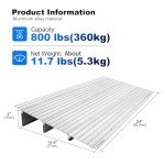 Adjustable 3" Aluminum Wheelchair Ramp - 800 lbs Capacity