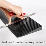 CINNYE Heavy-Duty Rubber Wheelchair Ramp, Non-Slip