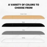 4Pcs Rubber Wheelchair Ramp Threshold Protectors (Gray)